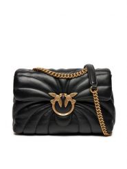 PINKO Torebka Love Puff Classic Cl AI 24-25 PLTT 100038 A1EX Czarny. Czarne kopertówki Pinko, bez wzorów, ze skóry, wizytowe, bez dodatków. Za 1,859.00 zł.