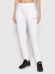 Calvin Klein Spodnie dresowe Micro Logo Essential K20K204424 Biały Regular Fit. Białe spodnie dresowe Calvin Klein, bez wzorów, z bawełny. Za 169.99 zł.