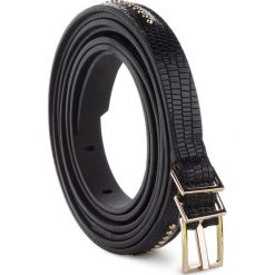 Pasek Damski PATRIZIA PEPE - 2V8153/A4H1-K103 M Nero. Czarne paski Patrizia Pepe, w paski, ze skóry. W wyprzedaży za 409.00 zł.