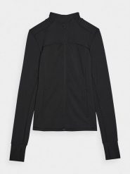 4F Bluza w kolorze czarnym rozmiar: M. Czarne bluzy 4f, m, bez wzorów, bez ramiączek, bez kaptura. Za 123.25 zł.