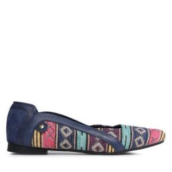 Baleriny Maciejka. Niebieskie baleriny Maciejka, bez wzorów, bez obcasa, bez zapięcia. Za 339.99 zł.