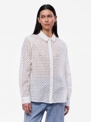 Pieces Koszula w kolorze białym rozmiar: S. Białe koszule Pieces, s, bez wzorów, z bawełny, bez kołnierzyka, bez ramiączek. Za 74.99 zł.