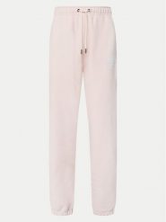 Guess Spodnie dresowe W5RB63 K68I4 Beżowy Regular Fit. Brązowe spodnie dresowe Guess, z aplikacjami, z bawełny. Za 169.99 zł.