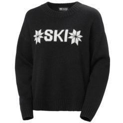 Damski sweter z dzianiny Helly Hansen Bliss. Czarne swetry Helly Hansen, na zimę, bez wzorów, z dzianiny, sportowe, bez ramiączek. Za 724.00 zł.