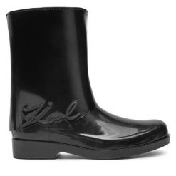 Kalosze KARL LAGERFELD. Czarne kalosze KARL LAGERFELD, bez wzorów, bez zapięcia. Za 529.99 zł.