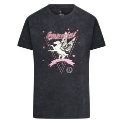 Koszulka damska Imperial Riding Blossom. Czarne t-shirty sportowe IMPERIAL RIDING, bez wzorów, bez ramiączek, do jazdy konnej. Za 155.00 zł.