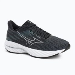 Buty do biegania damskie Mizuno Wave Inspire 21. Czarne buty do biegania Mizuno, bez wzorów, bez zapięcia, do biegania, mizuno wave. Za 709.99 zł.