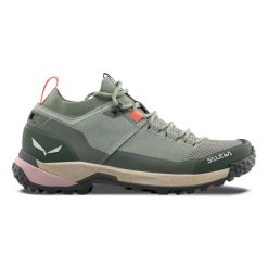 Damskie buty trekkingowe Salewa Puez 2 Knit Ptx. Zielone buty trekkingowe Salewa, z gumy, bez zapięcia. Za 839.00 zł.