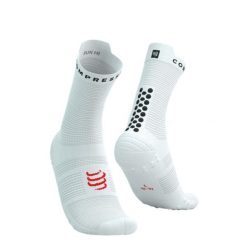 Skarpetki biegowe Compressport ProRacing Socks V4 Run High white/black. Białe skarpetki Compressport, bez wzorów. Za 89.99 zł.