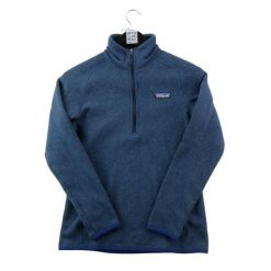 Second life - Damski dopasowany polarowy sweter - Jak nowy. Niebieskie swetry Patagonia, xs, bez wzorów, z polaru, eleganckie, bez ramiączek. Za 228.66 zł.