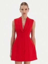 Bardot Sukienka koktajlowa Destene 59724DB Czerwony Slim Fit. Czerwone sukienki Bardot, s, bez wzorów, z syntetyku, wizytowe, bez kołnierzyka, bez ramiączek. Za 639.99 zł.