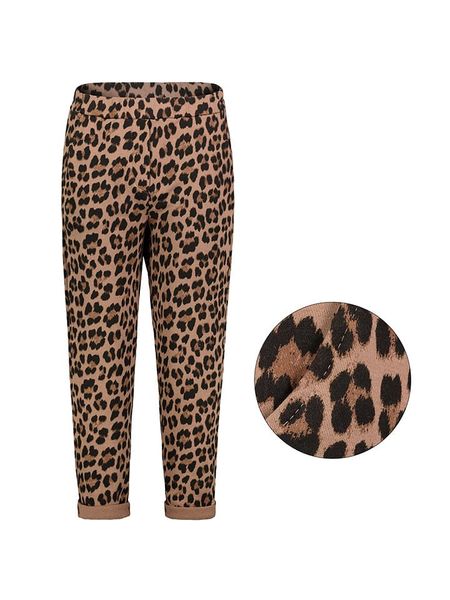 Sublevel Spodnie w kolorze jasnobrązowo-czarnym rozmiar: M/L. Brązowe spodnie materiałowe Sublevel, bez wzorów, z materiału, z podwyższonym stanem. Za 74.81 zł.