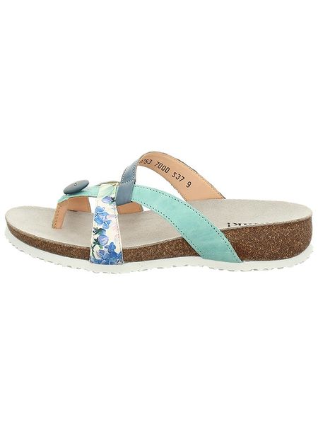 Think! Skórzane klapki ze wzorem rozmiar: 43. Klapki Think!, bez wzorów, klasyczne, z otwartym noskiem, bez obcasa, bez zapięcia. Za 110.04 zł.