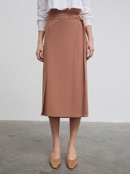 BGN Spódnica w kolorze szarobrązowym rozmiar: 34. Brązowe spódnice BGN, na co dzień, bez wzorów, z tkaniny, midi, proste. Za 61.31 zł.