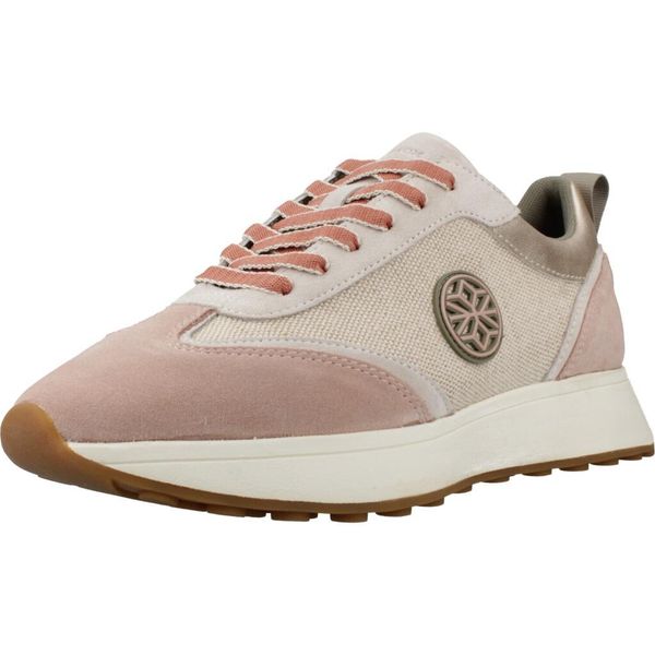 Buty GEOX D AMABEL Rose. Czerwone buty trekkingowe Geox, bez wzorów, ze skóry, bez zapięcia, trekkingowe. Za 430.99 zł.