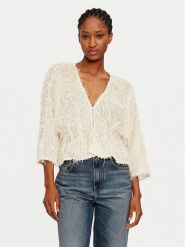 YAS Bluzka Isa 26034802 Écru Regular Fit. Bluzki YAS, m, bez wzorów, z syntetyku, bez kołnierzyka, bez ramiączek. Za 379.99 zł.
