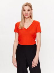 United Colors Of Benetton T-Shirt 3NLHE4249 Czerwony Regular Fit. Czerwone t-shirty United Colors Of Benetton, l, bez wzorów, z lyocellu, bez kołnierzyka, bez ramiączek. Za 109.99 zł.