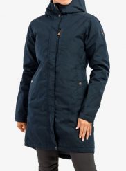 Płaszcz damski Fjallraven Kiruna Padded Parka. Niebieskie płaszcze Fjällräven, na zimę, xs, bez wzorów, z bawełny, biznesowe, z kapturem. Za 1,352.99 zł.