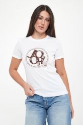 T-shirt damski z logo Tova JOOP!. T-shirty Joop!, s, bez wzorów, bez kołnierzyka, bez ramiączek. Za 399.00 zł.
