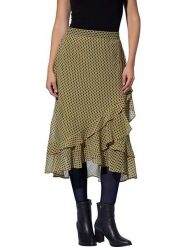 Heine Spódnica w kolorze khaki rozmiar: 34. Brązowe spódnice Heine, bez wzorów, midi. Za 56.99 zł.