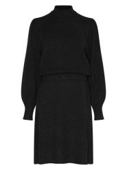 MOSS COPENHAGEN Sukienka w kolorze czarnym rozmiar: M/L. Czarne sukienki Moss Copenhagen, na imprezę, l, bez wzorów, z wiskozy, klasyczne, bez kołnierzyka, bez ramiączek, midi. Za 179.22 zł.