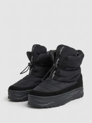 Pepe Jeans FOOTWEAR Botki zimowe "Kore Snow" w kolorze czarnym rozmiar: 41. Czarne botki Pepe Jeans FOOTWEAR, bez wzorów, z jeansu, bez obcasa, na platformie, bez zapięcia. Za 316.86 zł.