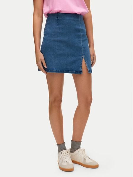 Vero Moda Spódnica jeansowa Nelly 10311322 Niebieski Regular Fit. Niebieskie spódnice Vero Moda, xs, bez wzorów, z bawełny. Za 91.99 zł.