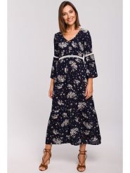 Stylove Sukienka w kolorze granatowym rozmiar: L. Niebieskie sukienki Stylove, l, bez wzorów, z koronki, bez kołnierzyka, bez ramiączek, maxi. Za 200.95 zł.