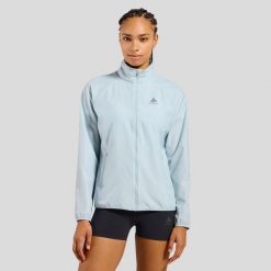 Kurtka damska ODLO Jacket ESSENTIAL LIGHT. Brązowe kurtki do biegania ODLO, bez wzorów, bez kaptura, do biegania. Za 399.99 zł.