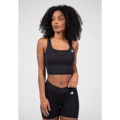 Willow Top bez rękawów - Czarny. Czarne topy GORILLA WEAR, bez wzorów, bez kołnierzyka, bez ramiączek. Za 209.00 zł.