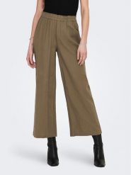 ONLY Spodnie materiałowe Tokyo 15259590 Brązowy Straight Fit. Brązowe spodnie materiałowe ONLY, bez wzorów, z materiału. Za 119.99 zł.