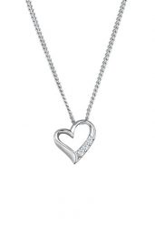 Elli DIAMONDS Damski wisiorek serce wieczność z diamentami (0.045 ct.) w srebrze 925 Sterling Silver Naszyjniki 1 ct. Szare naszyjniki Elli DIAMONDS, z materiału, z diamentem, srebrne. Za 583.99 zł.