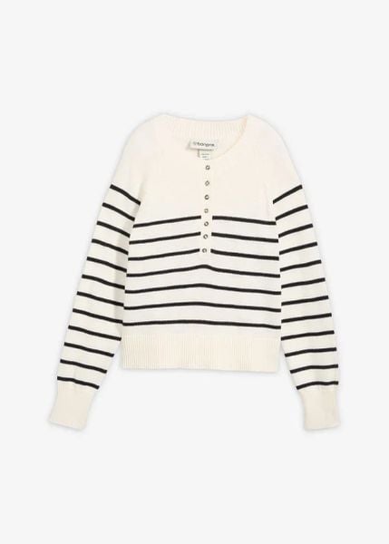 Sweter z czystej bawełny. Białe swetry bonprix, bez wzorów, z bawełny, bez ramiączek. Za 74.99 zł.