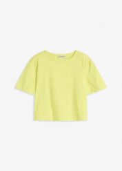 T-shirt oversize z czystej bawełny organicznej. Brązowe t-shirty bonprix, bez wzorów, z bawełny, bez kołnierzyka, bez ramiączek. Za 67.99 zł.