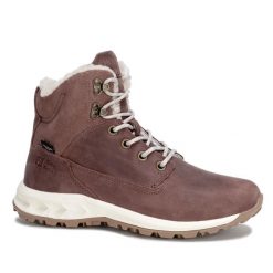 Buty damskie trekkingowe Jack Wolfskin QUEENSTOWN CITY TEXAPORE MID. Brązowe buty trekkingowe Jack Wolfskin, na jesień, z materiału, bez zapięcia. Za 309.00 zł.