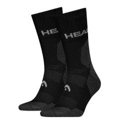Skarpety Unisex HEAD z pakietu 2 - Hiking All Climates Crew 2P. Czarne skarpetki Head, bez wzorów, z materiału. Za 76.10 zł.