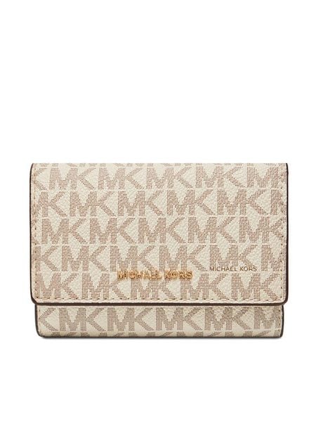 MICHAEL Michael Kors Portfel Bryant 32S5GYTP1B Beżowy. Brązowe portfele MICHAEL Michael Kors, bez wzorów, ze skóry. Za 479.99 zł.