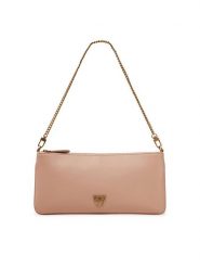 PINKO Kopertówka Horizontal Flat AI 24-25 102747 A20F Różowy. Czerwone kopertówki Pinko, bez wzorów, ze skóry, wizytowe, bez dodatków. Za 699.99 zł.