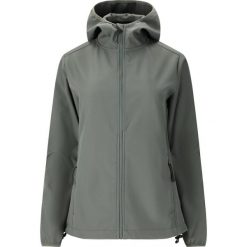 Damska kurtka wodoodporna Whistler Luango. Szare kurtki przejściowe sportowe WHISTLER, bez wzorów, z softshellu, bez kaptura, na fitness i siłownię. Za 255.00 zł.