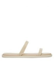 Calvin Klein Klapki Double Bar Slide - Jelly HW0HW02417 Écru. Klapki Calvin Klein, bez wzorów, z tworzywa sztucznego, bez obcasa, bez zapięcia. Za 149.99 zł.