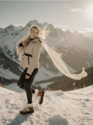 Kurtka puffer z kapturem - beżowy. Brązowe kurtki Sinsay, l, bez wzorów, z kapturem. Za 119.99 zł.