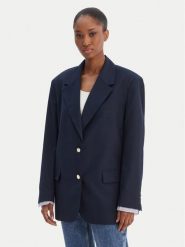 Tommy Jeans Marynarka DW0DW22601 Granatowy Boyfriend Fit. Niebieskie marynarki i żakiety Tommy Jeans, m, bez wzorów, z jeansu, bez ramiączek. Za 849.99 zł.