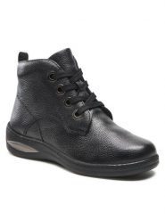 Go Soft Trzewiki WI23-LIPARI-04 Czarny. Czarne botki GO SOFT, bez wzorów, ze skóry, bez obcasa, na płaskiej podeszwie, bez zapięcia. Za 136.99 zł.