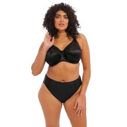 Figi damskie Elomi Cate. Czarne figi ELOMI, bez wzorów. Za 217.00 zł.