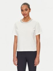 Morgan T-Shirt 251-DOUTI Biały Regular Fit. Białe t-shirty Morgan, l, bez wzorów, z bawełny, bez kołnierzyka, bez ramiączek. Za 99.99 zł.