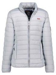 Geographical Norway Kurtka pikowana "Atika" w kolorze jasnoszarym rozmiar: S. Szare kurtki Geographical Norway, s, z aplikacjami, bez kaptura. Za 138.87 zł.