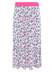 Zwillingsherz Spódnica "Colourful Leo" w kolorze białym rozmiar: L/XL. Białe spódnice Zwillingsherz, na co dzień, l, bez wzorów, z wiskozy, maxi, proste. Za 104.99 zł.