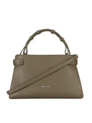 Gino Rossi Torebka E233121-3 Khaki. Brązowe torebki klasyczne Gino Rossi, bez wzorów, z tworzywa sztucznego, bez dodatków. Za 229.99 zł.