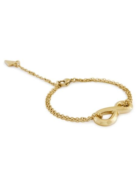 Guess Bransoletka JUBB05 050JW Złoty. Żółte bransoletki Guess, metalowe. Za 159.99 zł.