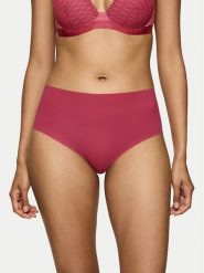 Triumph Figi klasyczne z wysokim stanem Pretty 10222227 Czerwony. Czerwone figi Triumph, bez wzorów, z syntetyku, z podwyższonym stanem. Za 35.00 zł.